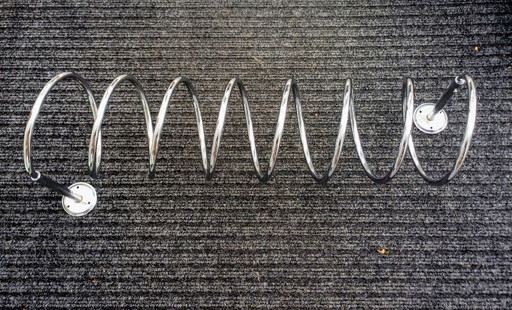 Porte-manteau vintage en spirale des années 1960