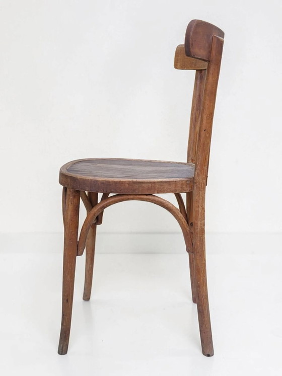 Bistrostuhl aus Bugholz im Thonet/Baumann-Stil, Frankreich, Mitte des 20. Jahrhunderts. – Esszimmerstühle (photo 8 of 11)