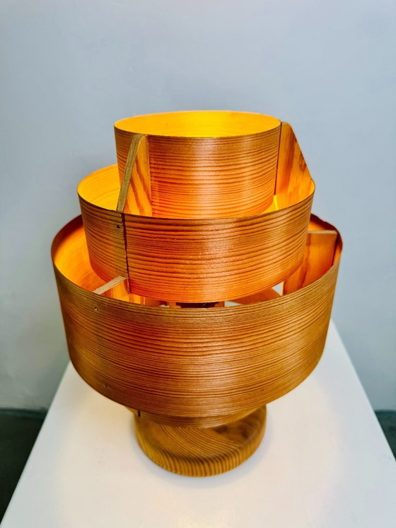 Image 1 of Lampada da tavolo B-262 in impiallacciatura di pino di Hans-Agne Jakobsson per AB Ellysett, Svezia, anni '60