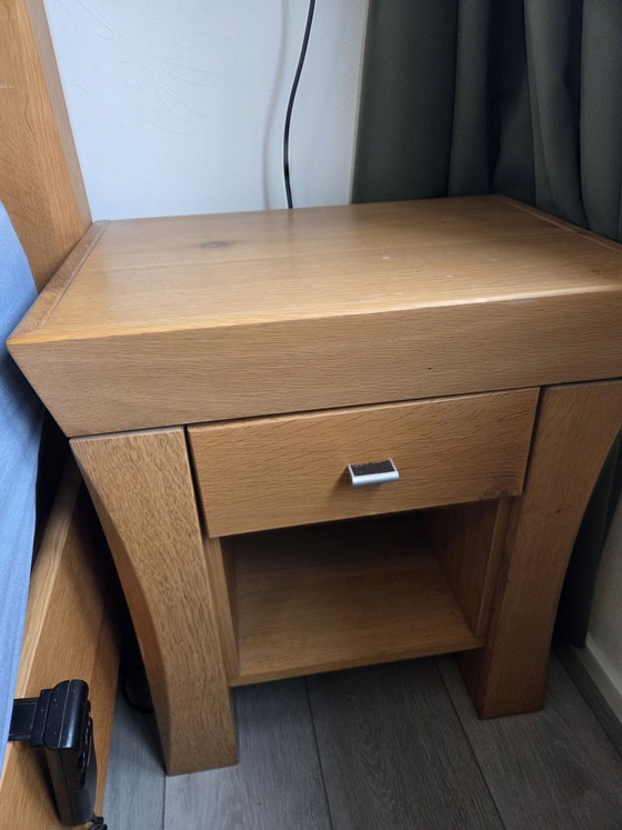 2x Heavy Brutalist Oak Nightstands Karel Mintjens – Wood (photo 3 of 14)