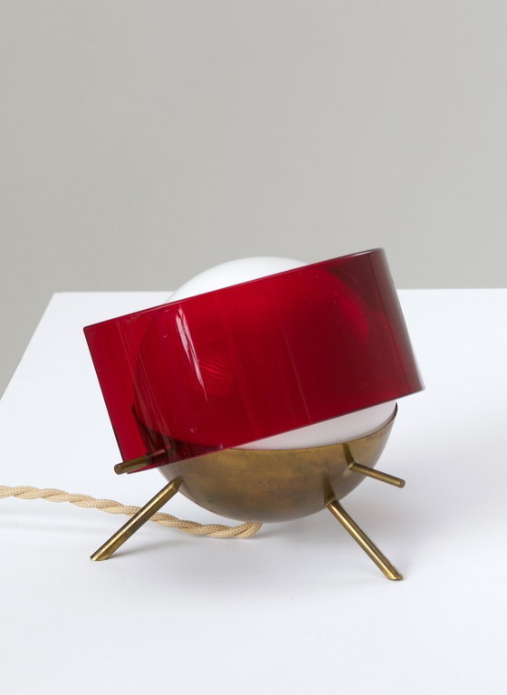 Image 1 of Zeldzame driepoot tafellamp - Stilux Milano