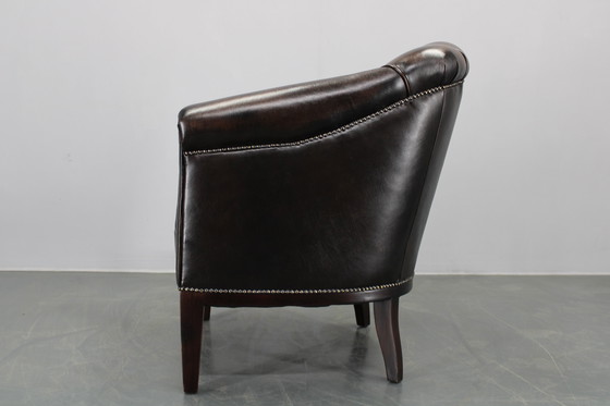 Image 1 of Vintage leren fauteuil, Tsjecho-Slowakije