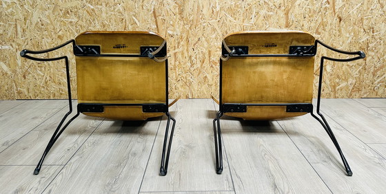 Image 1 of 2x John Hutton En Donghia 'Anziano' Stoelen