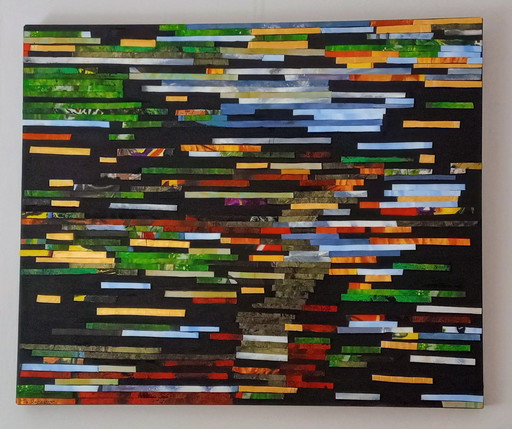 T. van Steenbergen "Various Stripes" 120 x 100 cm New