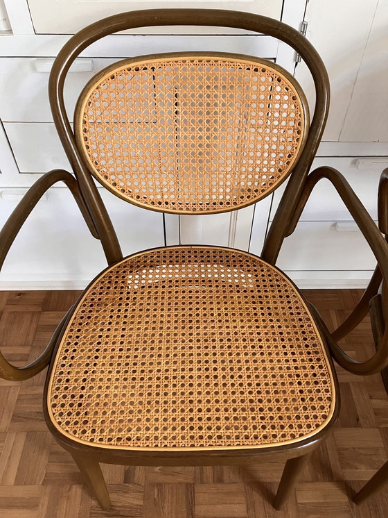 Image 1 of 4x Thonet 215Rf Stoelen Webbing Bentwood