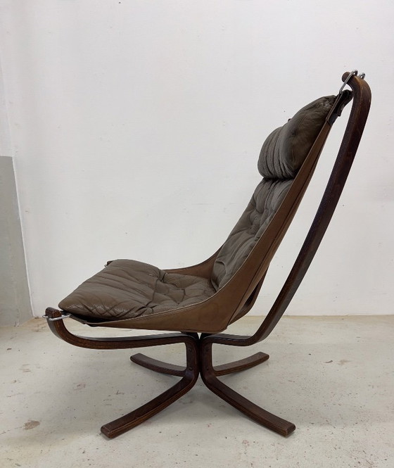 Image 1 of Sedia Falcon di Vatne Møbler, Norvegia, anni '70.