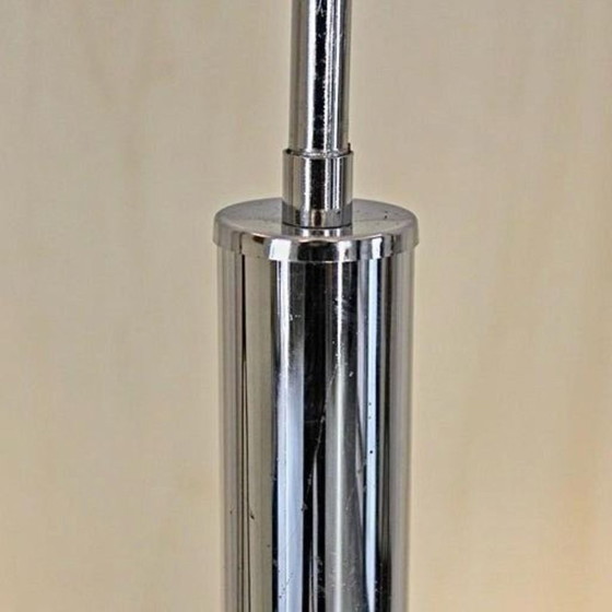 1x 1970s Space Age Chromed Pendant Lamp by AV Mazzega, Murano Glass, Chandeliers, Silver (photo 10 of 11)