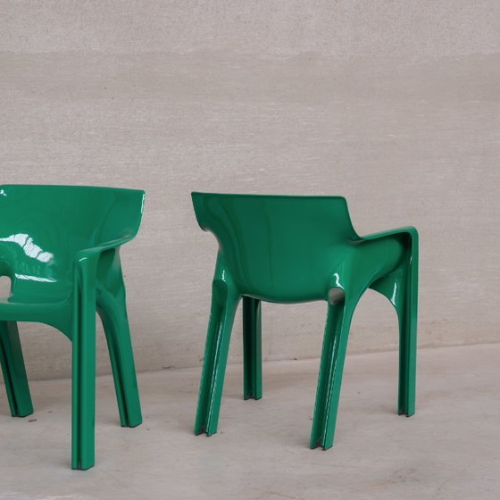 Image 1 of Set di sei sedie da pranzo "Gaudi" di Vico Magistretti, metà del secolo scorso