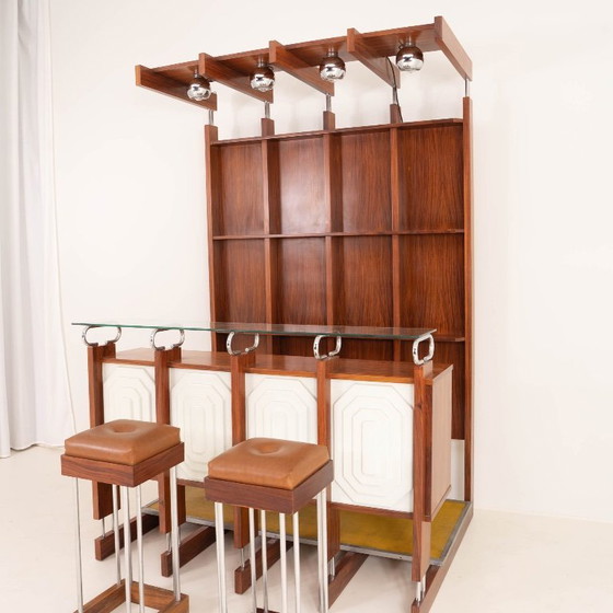 Image 1 of Raro mobile bar italiano con sgabelli
