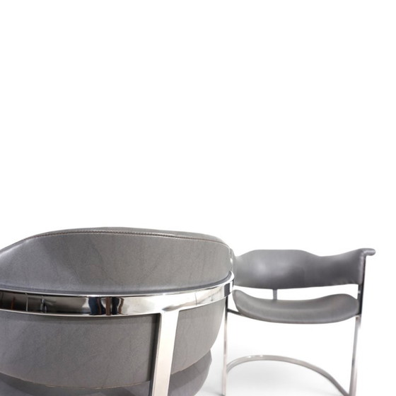 Set van 4 eetkamerstoelen van Vittorio Introini voor Mario Sabot, 1970 – Leather (photo 14 of 19)