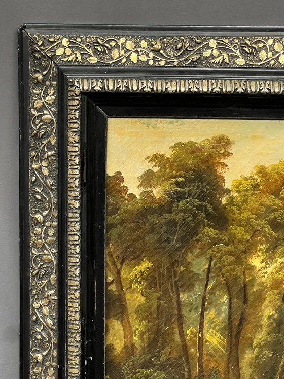 Oud Italiaans landschap. – Schilderijen & Tekeningen, Canvas (photo 10 of 11)