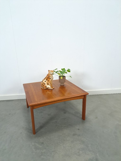 Tavolino da caffè quadrato danese Glostrup in teak, n. 4