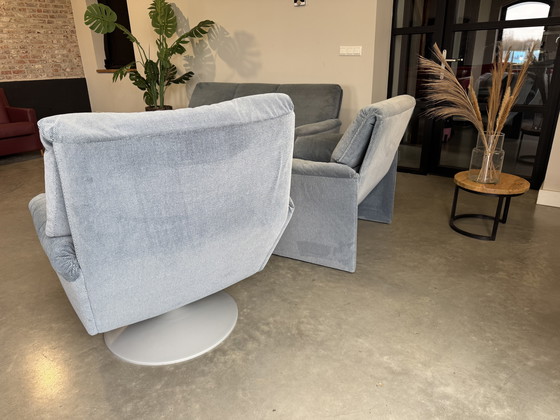 Image 1 of Leolux Bora beta complete set blue gray