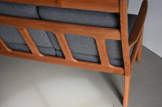Image 1 of Divano con schienale alto Mid Century Design Teak anni '60 Kvadrat