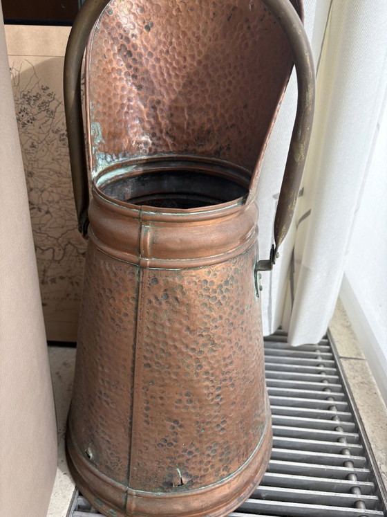 Image 1 of caldaia a carbone in rame