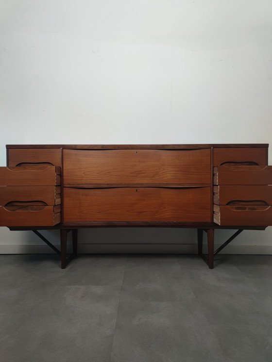 Image 1 of Unique Vintage Danish Sideboard In Teak With Rosewood