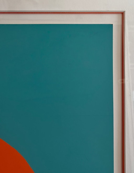 Andy Warhol Marilyn VII (turquoise) screen print including passe-partout and frame