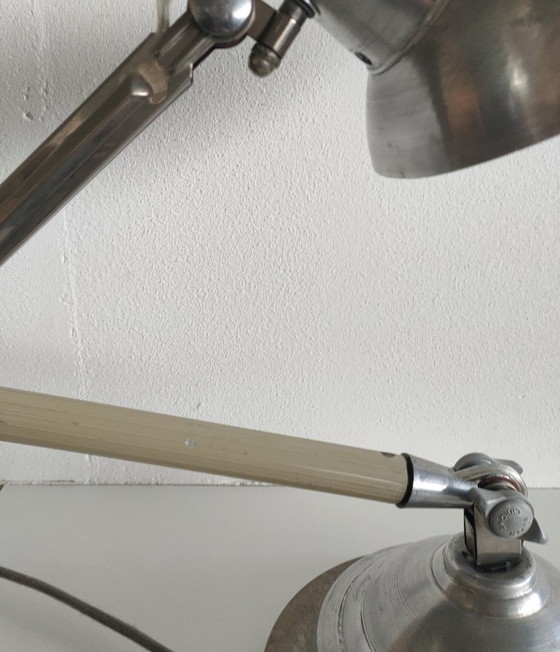 Image 1 of lampe à poser industrielle vintage 'Superchrome' (modifiée)