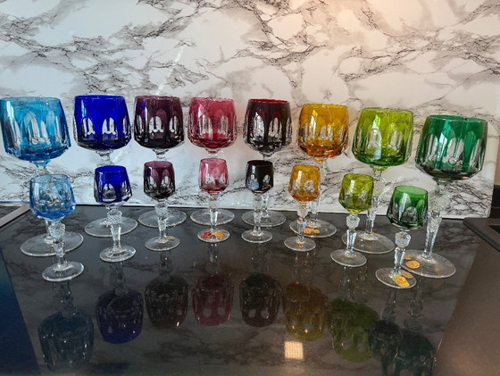 Image 1 of Nachtmann Antika Set Completo 16 Bicchieri – 8 Bicchieri da Vino Römer + 8 Bicchieri da Liquore