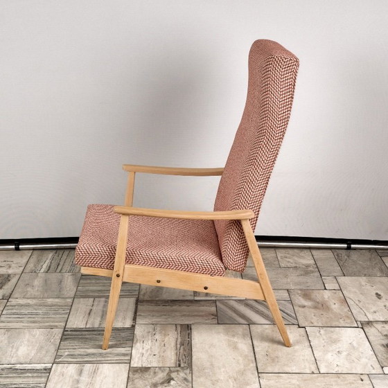 Fauteuil inclinable vintage avec repose-pieds, années 1960, Tchécoslovaquie – Český Nábytek (photo 13 of 19)