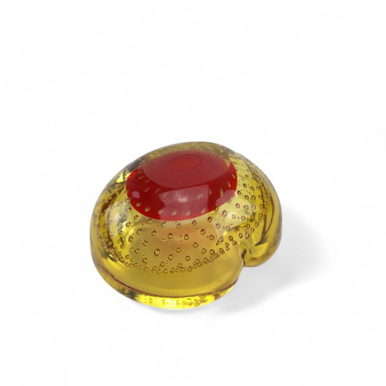 Image 1 of Galliano Ferro Murano Coupe en verre ambré Cendrier Italy