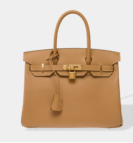 Sac HERMES Birkin 30 en Cuir Beige - 103367 