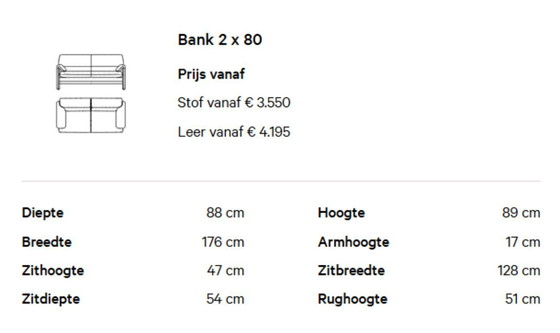 Image 1 of LEOLUX 2,5-Sitzer Ledersofa Modell BORA-BETA