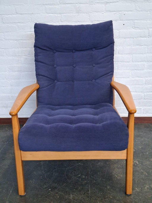 Sillón escandinavo de mediados de siglo con sistema de suspensión Freespan