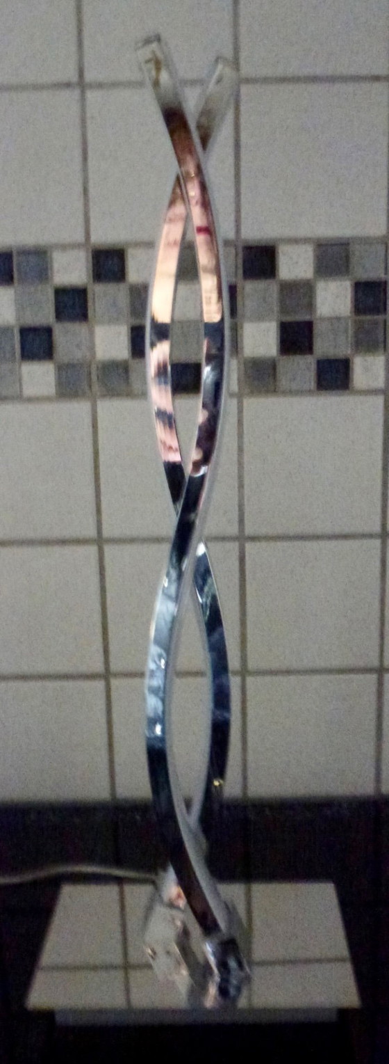 Image 1 of Lámpara de mesa EGLO Lasana 2 - 2 luces - Cromo - Blanco.