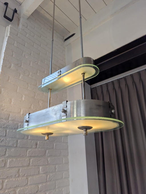 Large Art Deco 'floor' pendant lamp