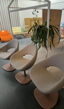 3 sillas Artifort Shark de René Holten