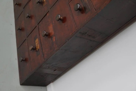 Image 1 of Antiguo botiquín/cómoda de madera noble inglesa, siglo XIX