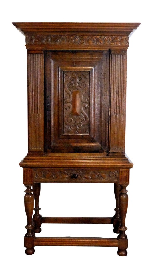 Image 1 of raro gabinete de monedas holandés del siglo XVII