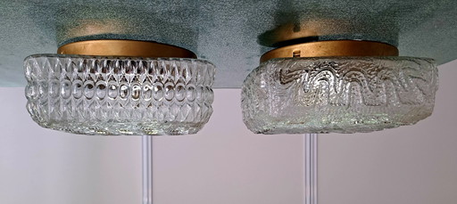 Plafonniers Glasshutte Limburg 2x