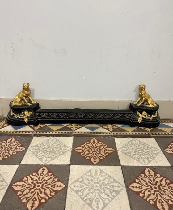 Chenet cheminée chiens 19ème – Objets déco, Métal (photo 2 of 8)