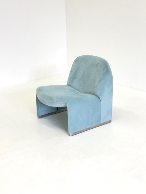 Anonima Castelli Alky Fauteuil en Velours Bleu Bébé – Textile