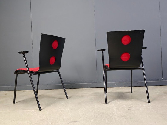 Image 1 of Vintage Occhio stoelen van Roel Vandebeek voor Drisag, jaren 2000 - set van 6