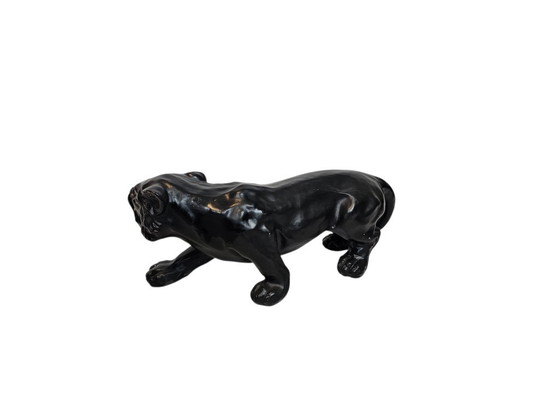 Image 1 of Panther - Resin - Ceramic - Sculpture - Polyresin - 2000