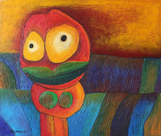 Image 1 of Large structural painting 'Girl in the Grass'