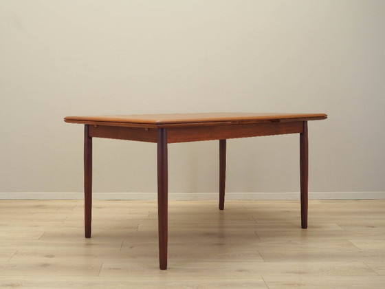 Image 1 of Table en teck, design danois, années 1970, fabrication : Danemark