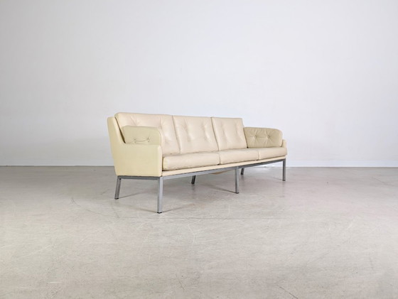 Image 1 of Original Roland Rainer Leder Sofa Couch WK Wohnen Wien 1980