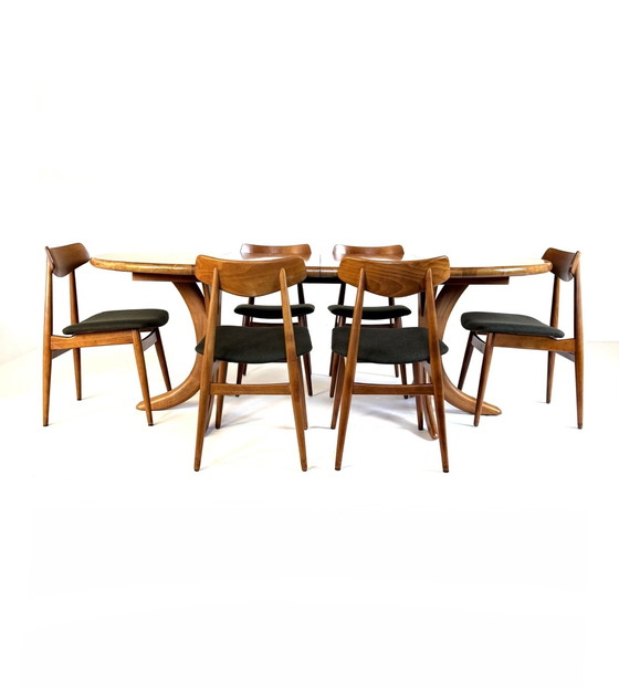 Image 1 of Vintage Danish extendable dining table, Arebbo Møbler '70