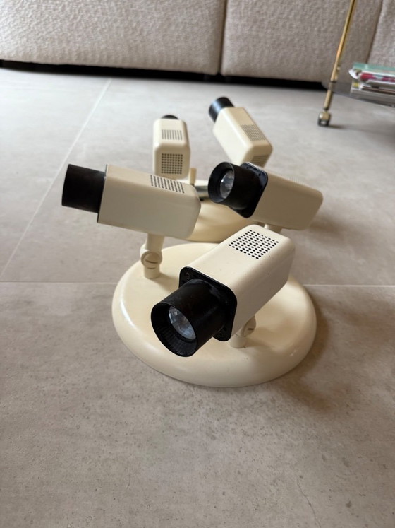 Herda Lamp - Set van 2 Vintage Plafondspots - Spae Age Vintage Jaren 70 80 – Plafondlampen, Metal (photo 12 of 12)