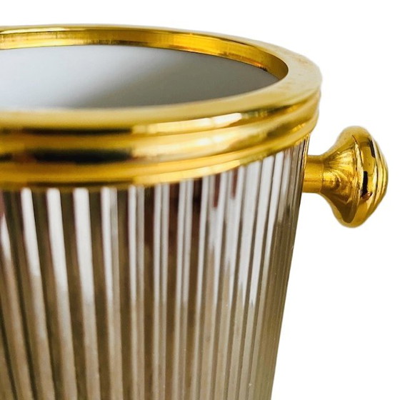 Image 1 of Raffreddatore per vino vintage placcato in argento, anni '70, Hollywood Regency