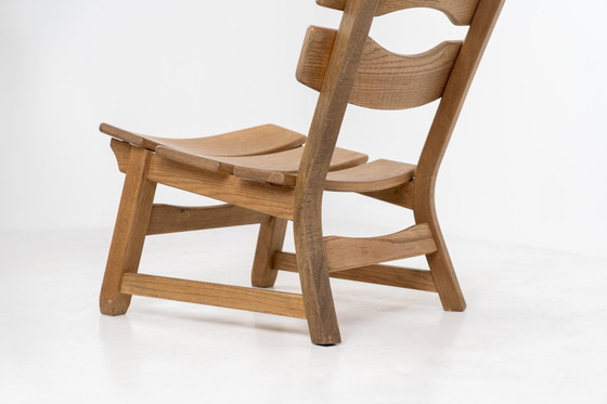 Image 1 of Poltrona brutalista in rovere massello di Dittmann & Co. per AWA