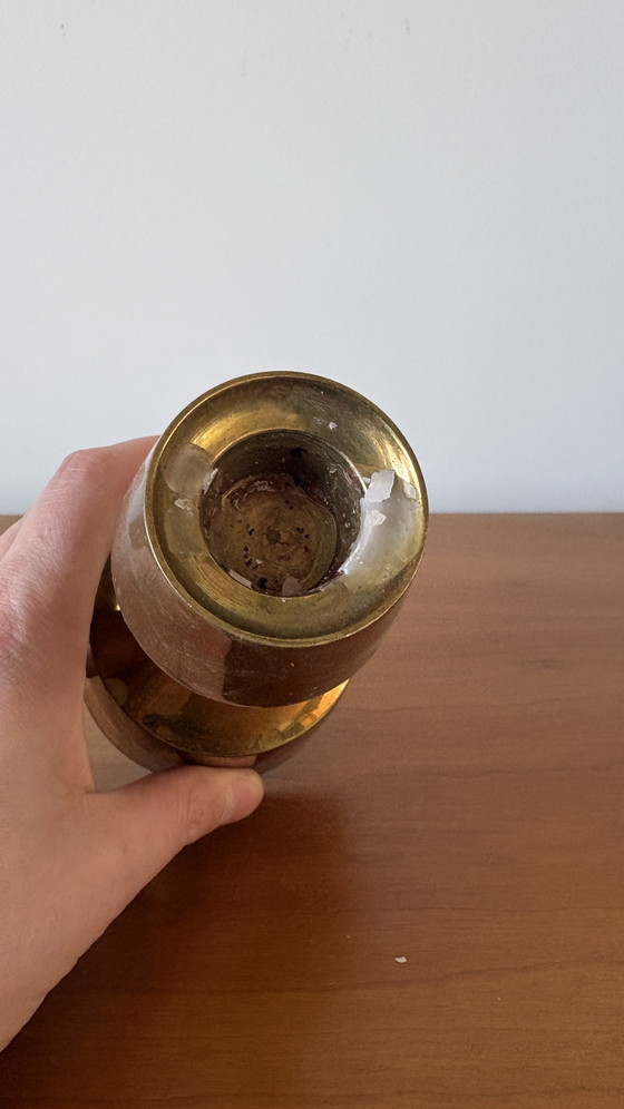 Image 1 of Scandinavian Brass Candleholder from Dansk Design, 1970s