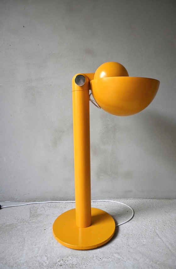 Image 1 of Vloerlamp Cuffia Design Francesco Buzzi voor Bieffeplast in geel