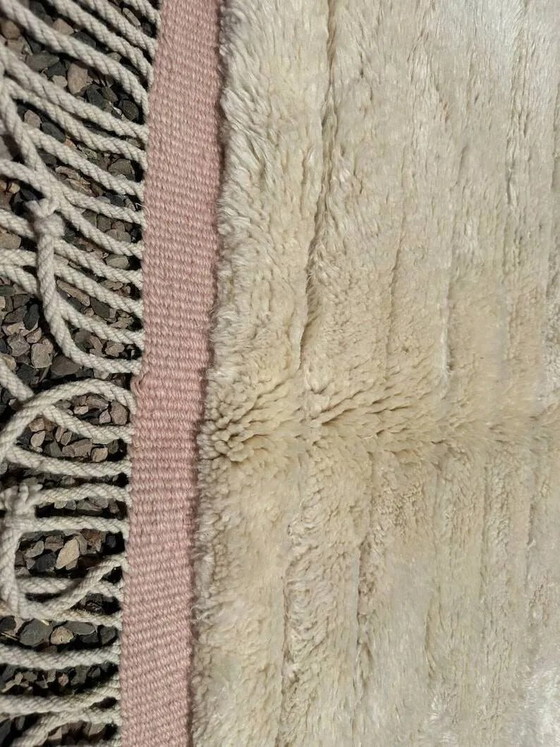 Ecru and beige Moroccan Mrirt rug 350x250 cm, textured minimalist design, Rugs & carpets, Wool, Cotton (photo 15 of 16)
