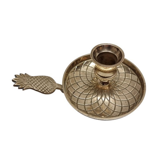 Image 1 of Vintage Messing Ananas Kandelaar