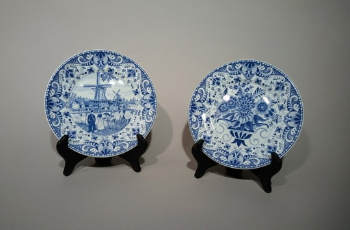 Konvolut von 2 Delfter Tellern